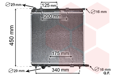 Radiateur Van Wezel 40002289