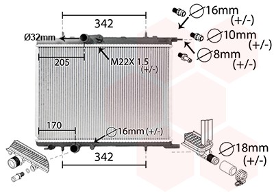 Van Wezel Radiateur 40002300