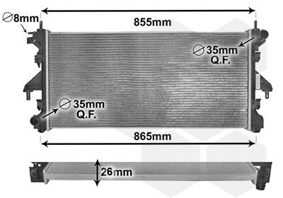 Radiateur Van Wezel 40002309