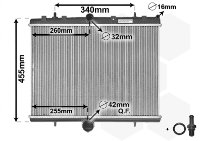 Radiateur Van Wezel 40002314