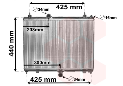 Radiateur Van Wezel 40002358