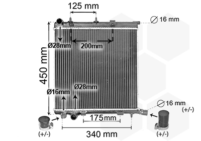 Van Wezel Radiateur 40002368