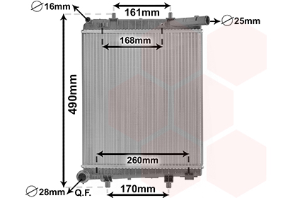 Radiateur Van Wezel 40002411