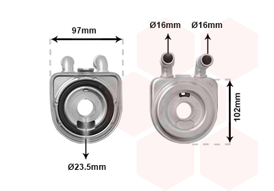 Van Wezel Oliekoeler motorolie 40003271