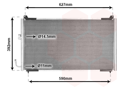 Airco condensor Van Wezel 40005192