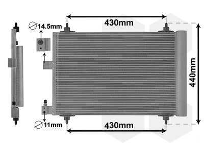 Airco condensor Van Wezel 40005193