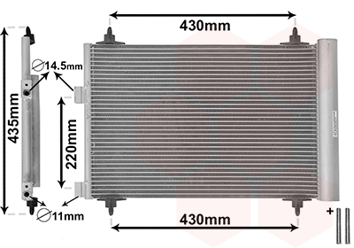 Van Wezel Airco condensor 40005209