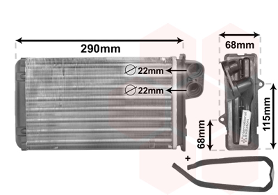 Kachelradiateur Van Wezel 40006100