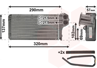 Van Wezel Kachelradiateur 40006226