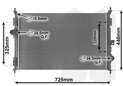 Radiateur Van Wezel 40012386