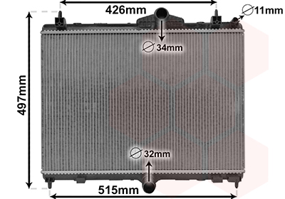 Radiateur Van Wezel 40012701