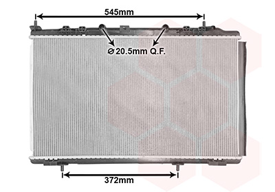 Radiateur Van Wezel 40012704