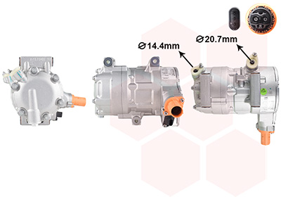 Van Wezel Compressor, airconditioning 4001K705