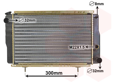 Radiateur Van Wezel 43002001