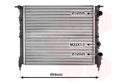 Radiateur Van Wezel 43002043