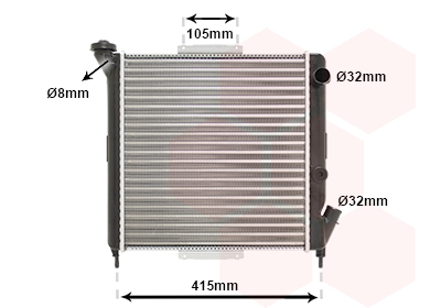 Radiateur Van Wezel 43002063