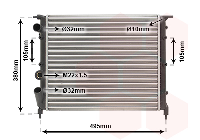 Van Wezel Radiateur 43002118
