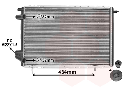 Van Wezel Radiateur 43002126