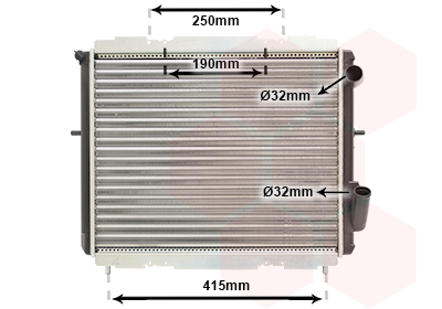 Radiateur Van Wezel 43002128