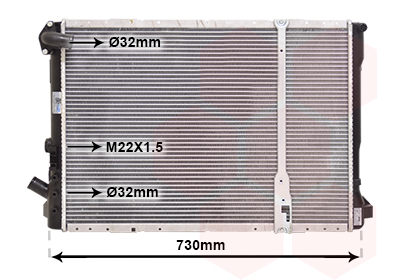 Radiateur Van Wezel 43002209