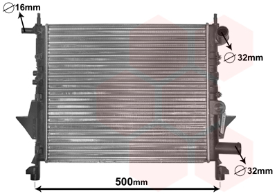 Radiateur Van Wezel 43002217