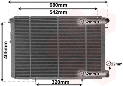 Radiateur Van Wezel 43002239