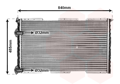 Radiateur Van Wezel 43002257