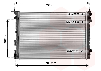 Radiateur Van Wezel 43002259