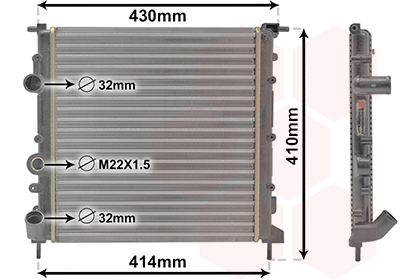 Radiateur Van Wezel 43002260