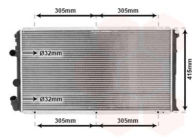 Radiateur Van Wezel 43002263