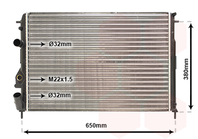 Radiateur Van Wezel 43002266