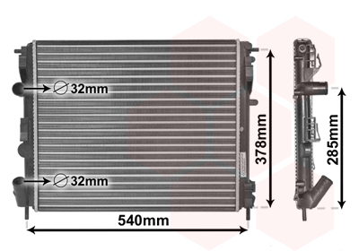 Radiateur Van Wezel 43002269