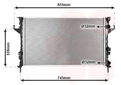 Radiateur Van Wezel 43002291