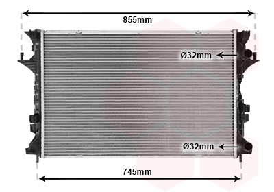 Radiateur Van Wezel 43002300