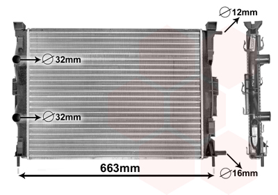 Radiateur Van Wezel 43002307