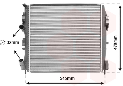 Radiateur Van Wezel 43002325