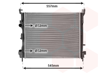 Radiateur Van Wezel 43002362