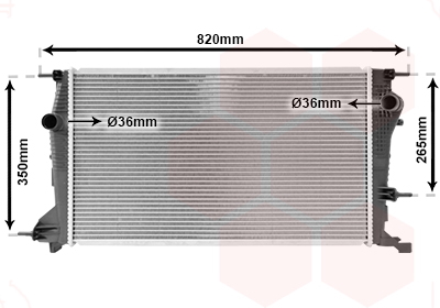 Radiateur Van Wezel 43002409