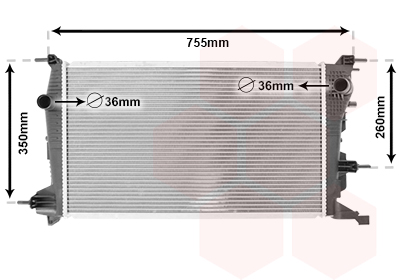 Radiateur Van Wezel 43002410