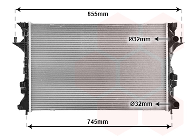 Radiateur Van Wezel 43002438