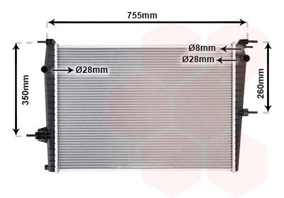 Radiateur Van Wezel 43002458