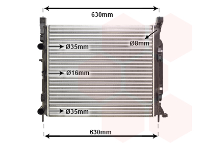 Radiateur Van Wezel 43002470