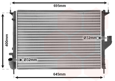 Radiateur Van Wezel 43002477