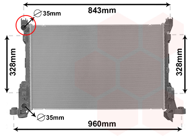 Radiateur Van Wezel 43002623