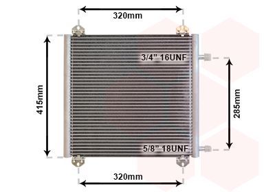 Airco condensor Van Wezel 43005235