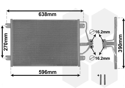 Van Wezel Airco condensor 43005256