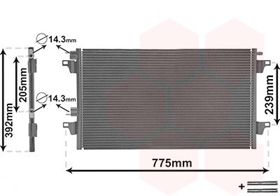 Van Wezel Airco condensor 43005280