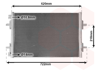 Airco condensor Van Wezel 43005294