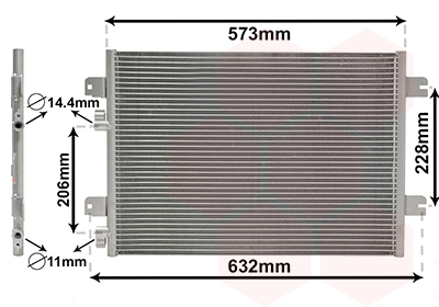 Airco condensor Van Wezel 43005317