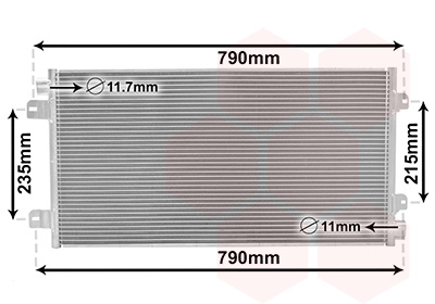 Airco condensor Van Wezel 43005342